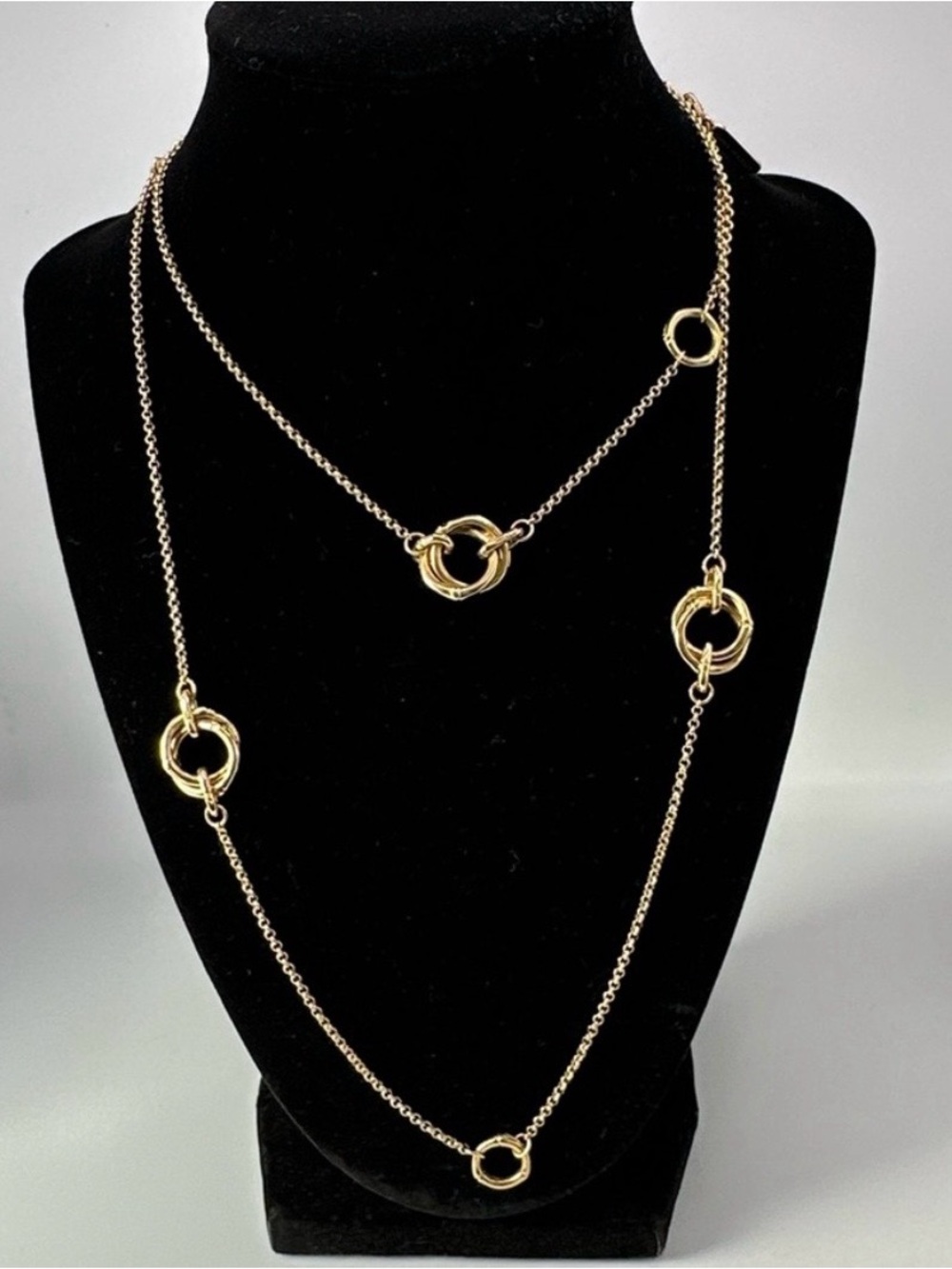John Hardy 18k yellow gold 36” necklace